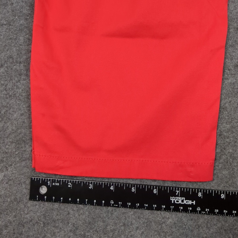 Talbots Perfect Skimmer Pants Womens 16 Red Cropped Capri Button Cuff NEW‎ - Picture 13 of 16